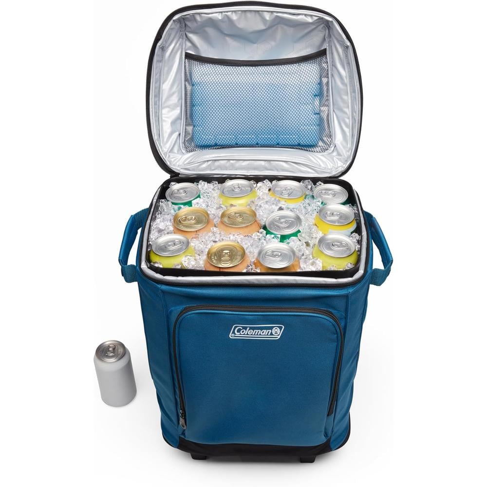 HIELERA SUAVE COLEMAN CON RUEDAS 42 LATAS - 3