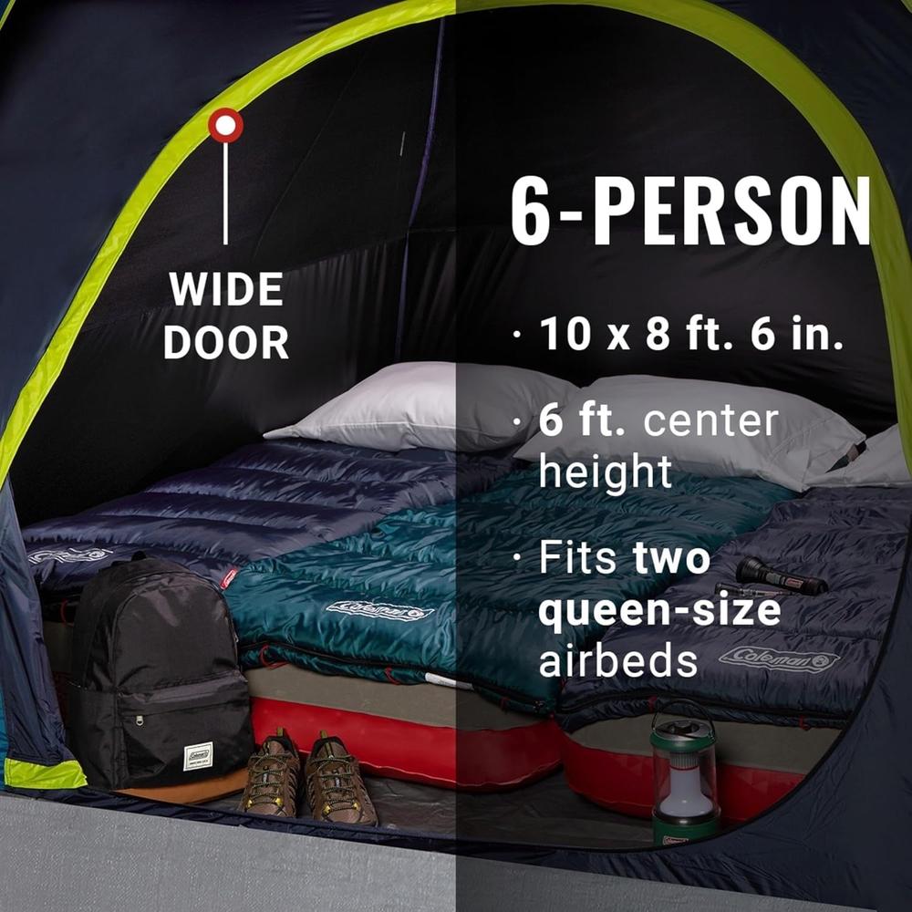 TIENDA DE CAMPAÑA COLEMAN DARK DOME PFAS FREE 6 PERSONAS - 4