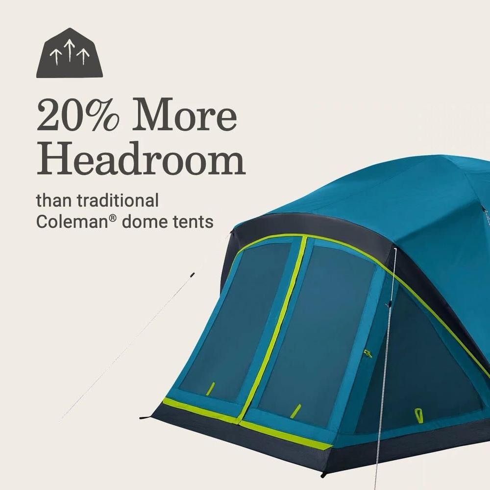 TIENDA DE CAMPAÑA COLEMAN SKYDOME DARK ROOM CON PORCHE 4 PERSONAS - 5