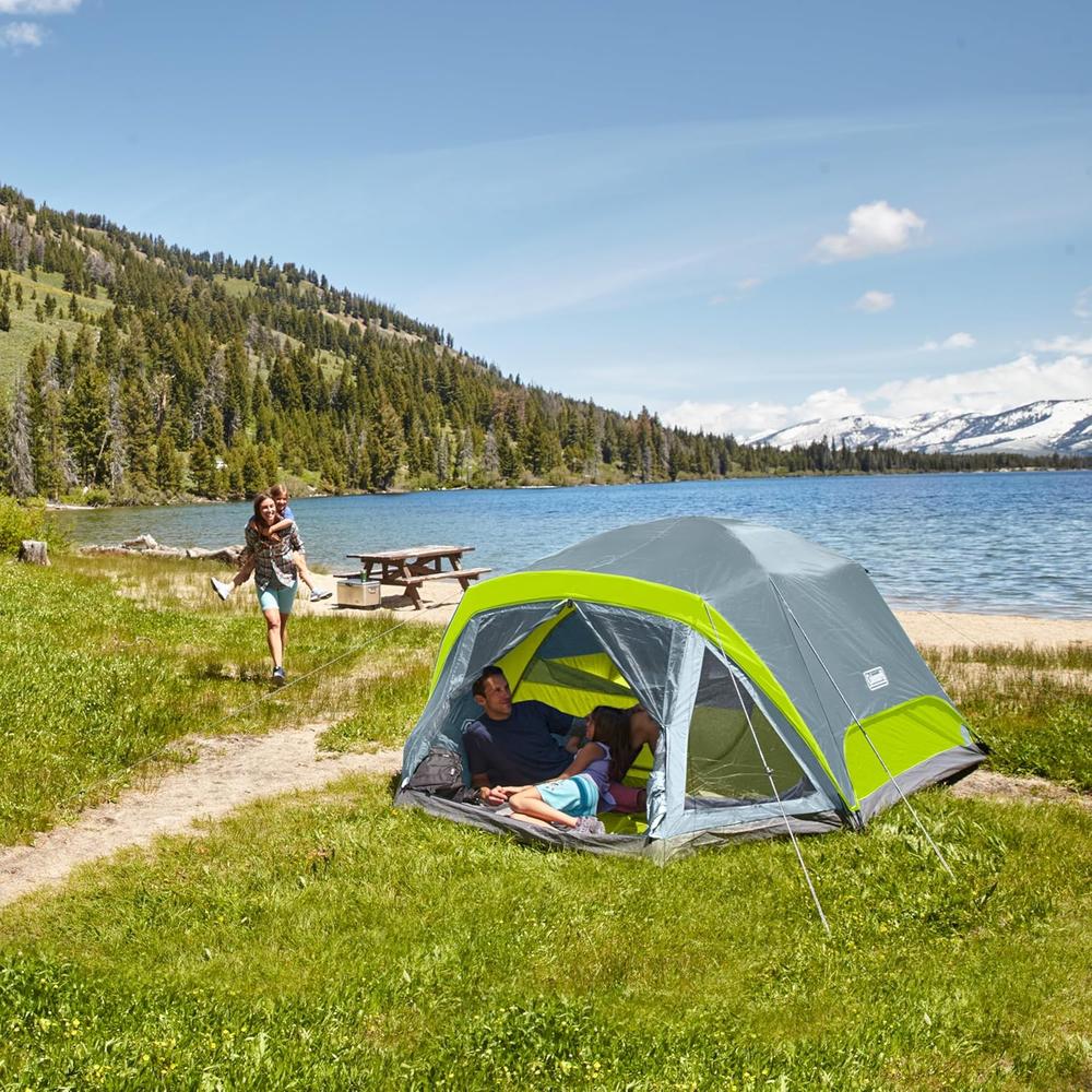 TIENDA DE CAMPAÑA COLEMAN SKYDOME CON PORCHE 4 PERSONAS GRIS - 3