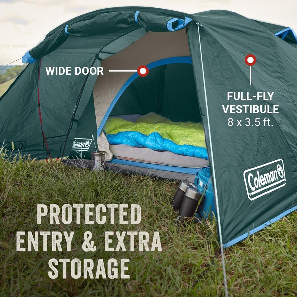 TIENDA DE CAMPAÑA COLEMAN SKYDOME 4 PERSONAS VERDE JADE - 3