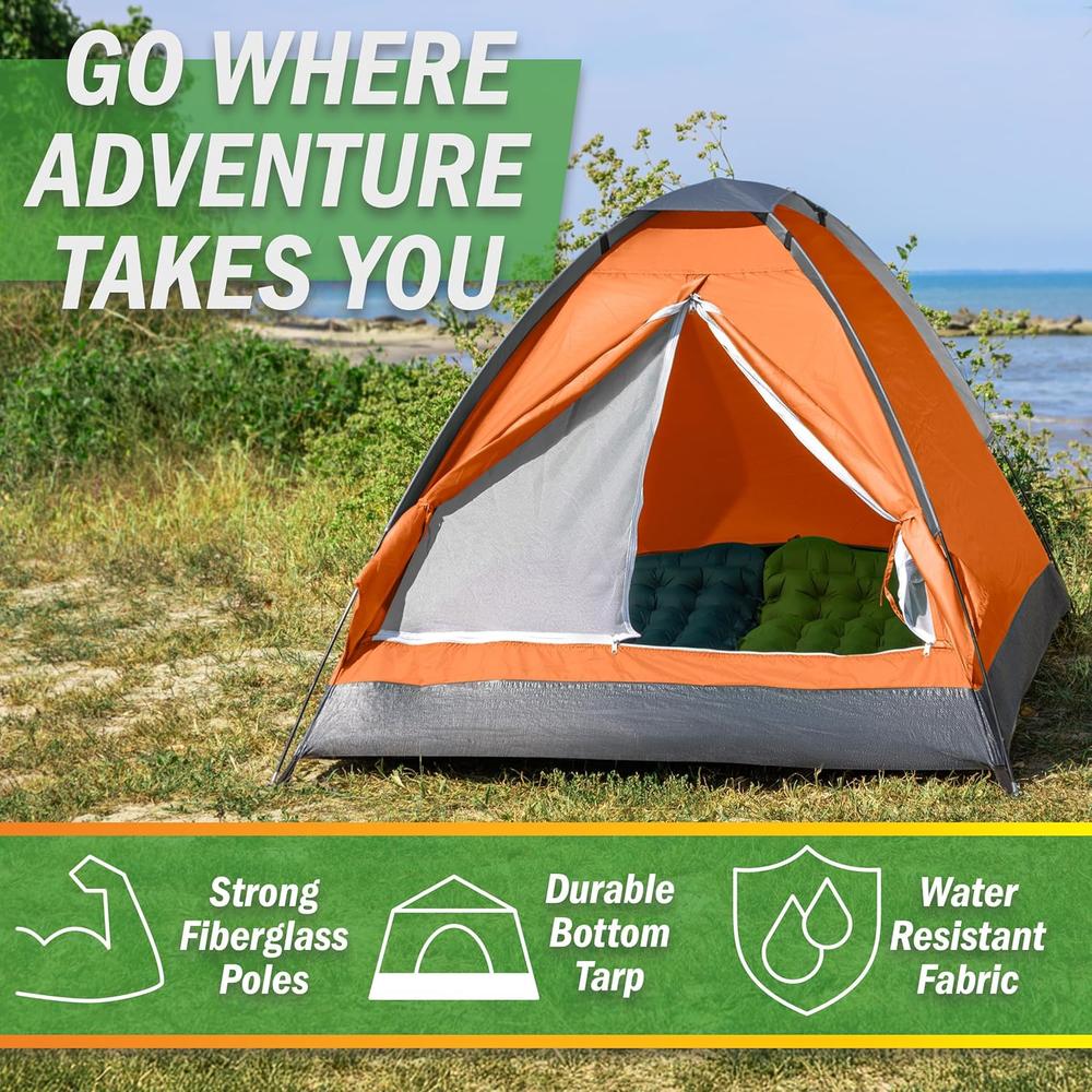 TIENDA DE CAMPAÑA WAKEMAN OUTDOORS ORANGE 2 PERSONAS - 3