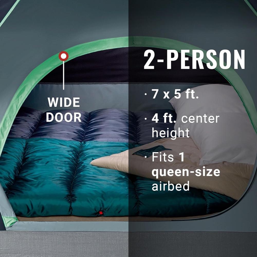 TIENDA DE CAMPAÑA COLEMAN SKYDOME PFAS FREE 2 PERSONAS AZUL - 2