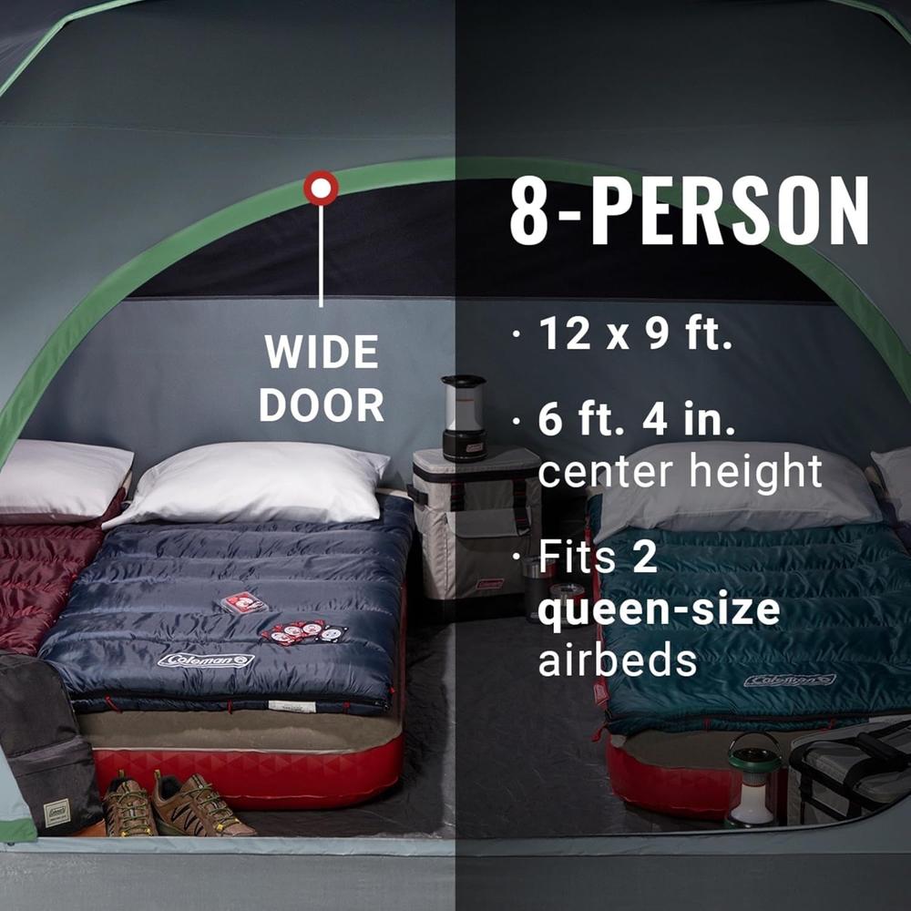 TIENDA DE CAMPAÑA COLEMAN SKYDOME PFAS FREE 8 PERSONAS AZUL - 2