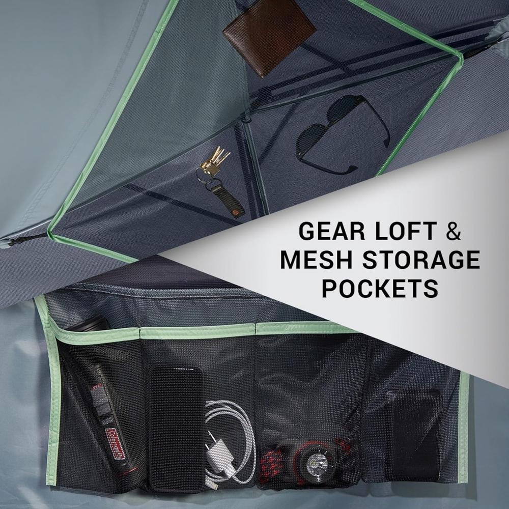 TIENDA DE CAMPAÑA COLEMAN SKYDOME PFAS FREE 8 PERSONAS AZUL - 6