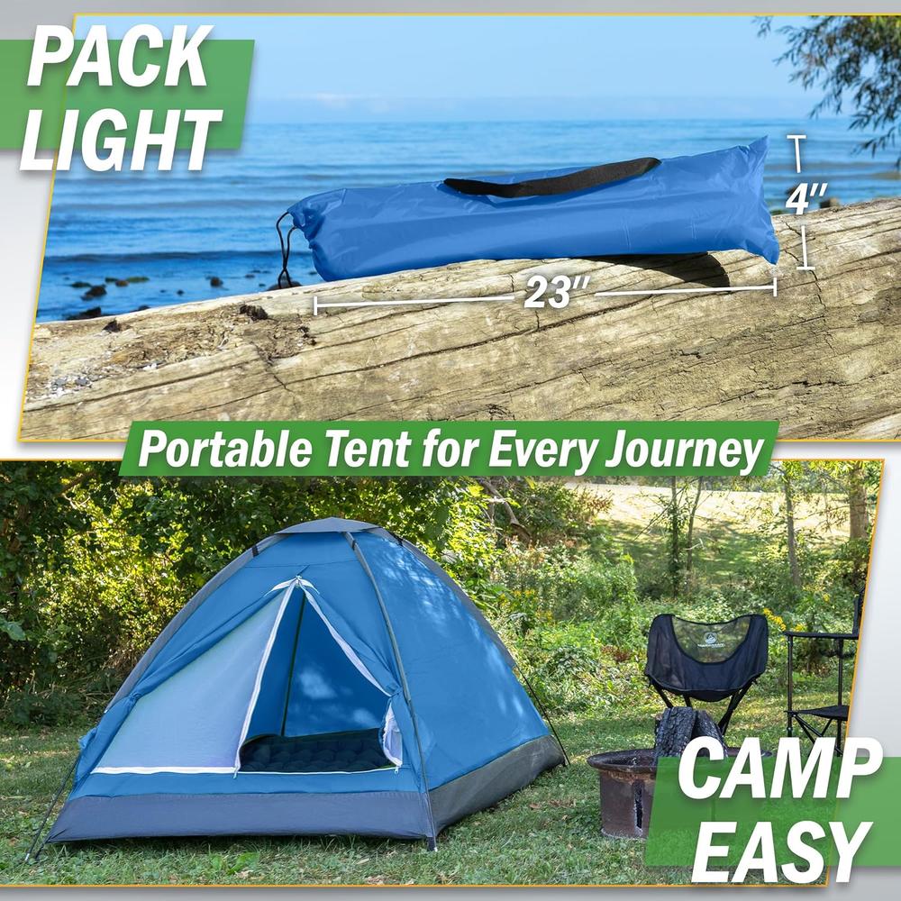 TIENDA DE CAMPAÑA DOMO WAKEMAN OUTDOORS 2 PERSONAS - 5