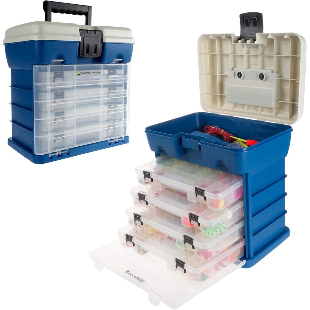 CAJA ORGANIZADORA WAKEMAN OUTDOORS 4 CAJONES AZUL - 1