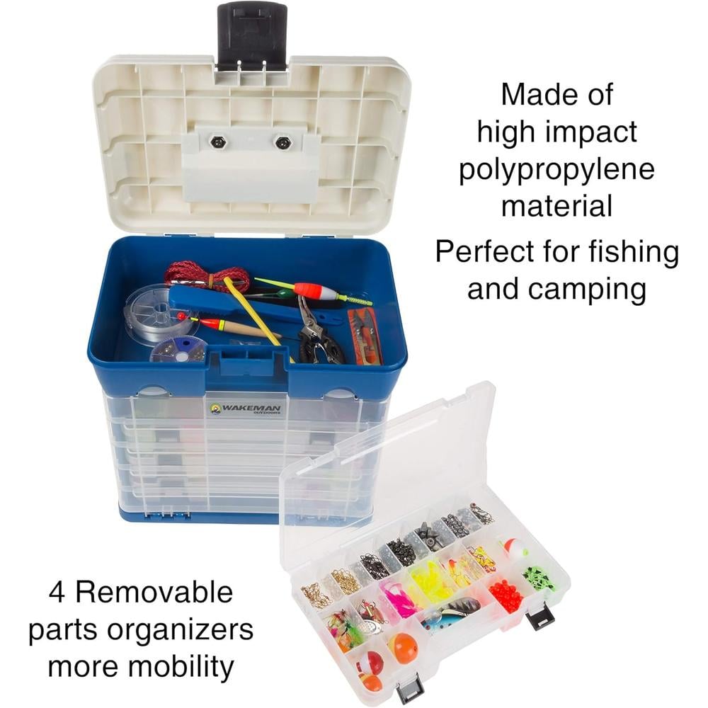 CAJA ORGANIZADORA WAKEMAN OUTDOORS 4 CAJONES AZUL - 2