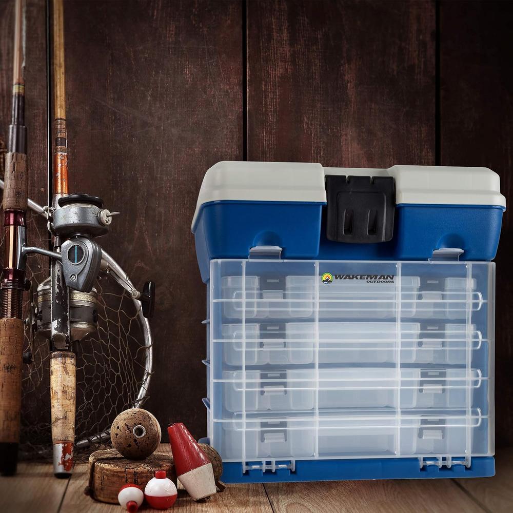 CAJA ORGANIZADORA WAKEMAN OUTDOORS 4 CAJONES AZUL - 4