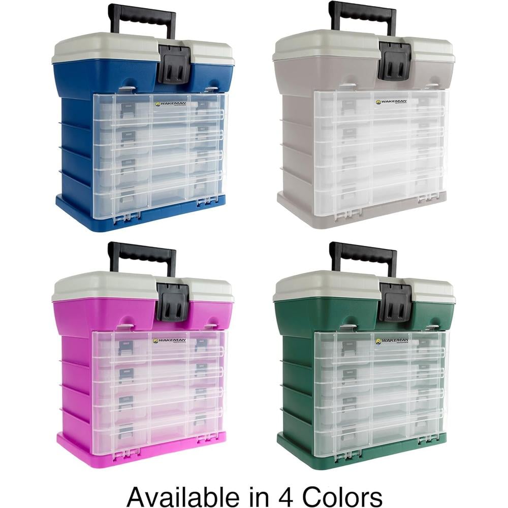 CAJA ORGANIZADORA WAKEMAN OUTDOORS 4 CAJONES AZUL - 5