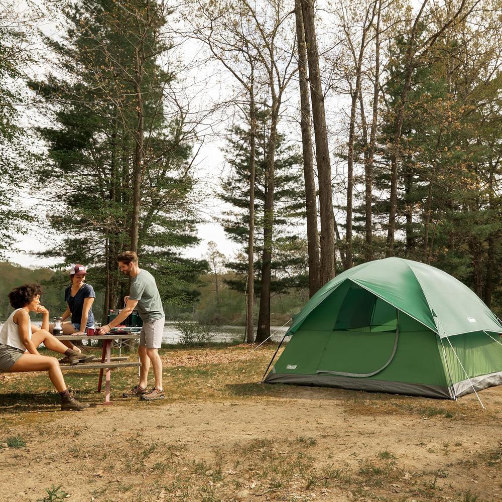 TIENDA DE CAMPAÑA COLEMAN SUNDOME PFAS FREE 6 PERSONAS VERDE - 3