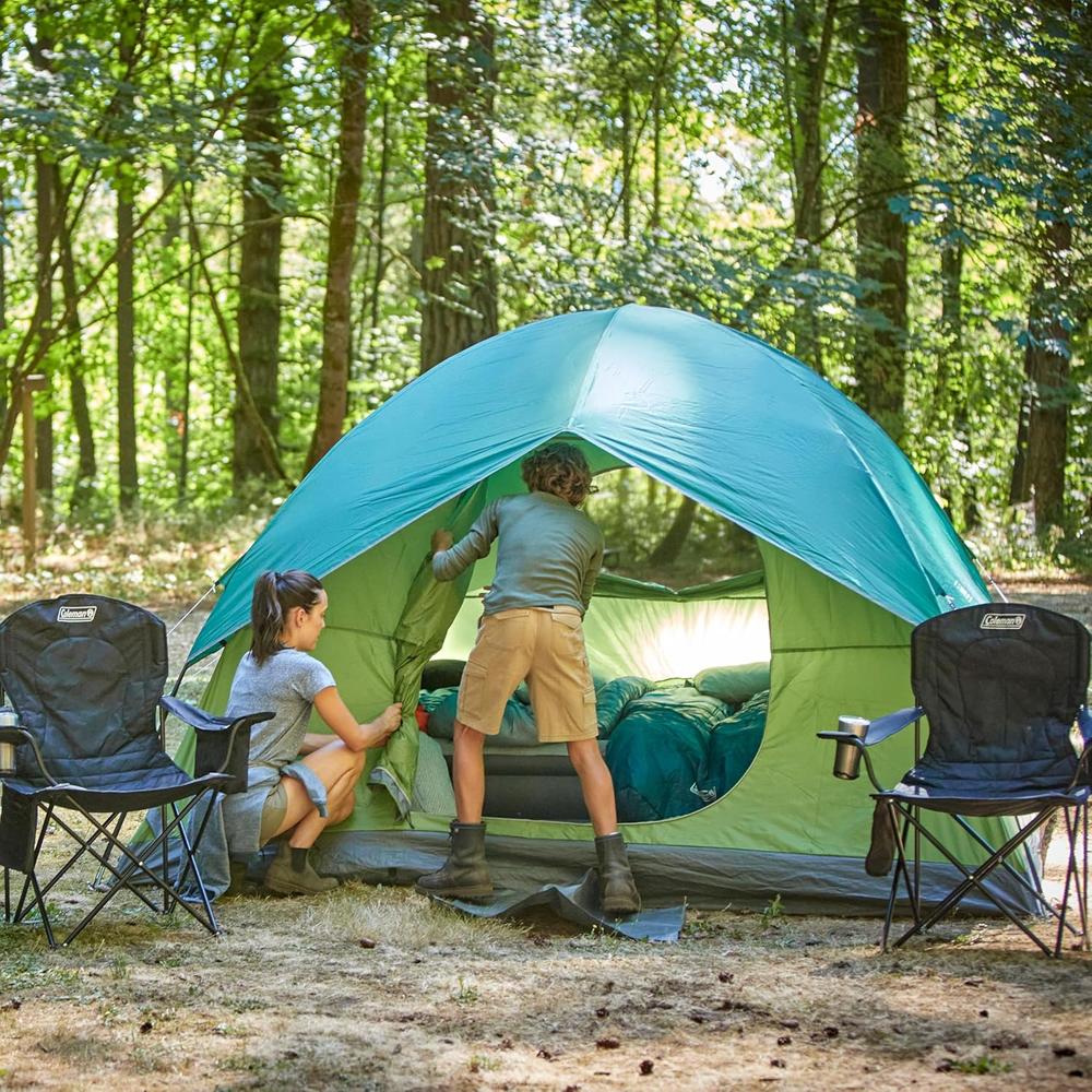TIENDA DE CAMPAÑA COLEMAN SUNDOME PFAS FREE 6 PERSONAS VERDE - 4
