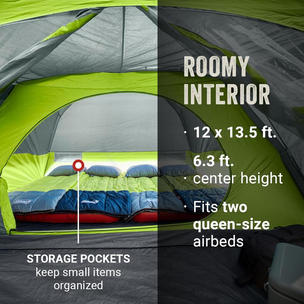 TIENDA DE CAMPAÑA COLEMAN SKYDOME CON PORCHE 8 PERSONAS - 2