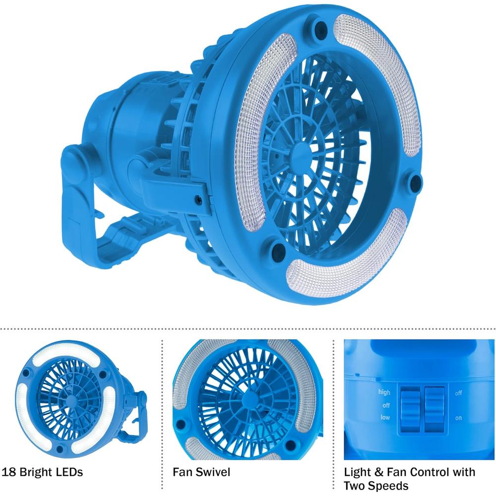 LINTERNA DE CAMPING CON VENTILADOR WAKEMAN - 4