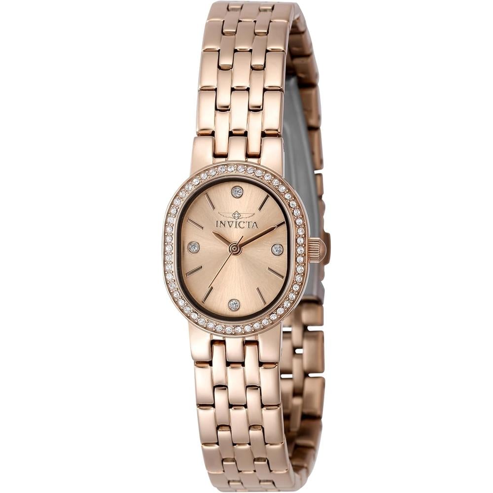 RELOJ INVICTA ANGEL MUJER CUARZO ORO ROSA PLATA - 1