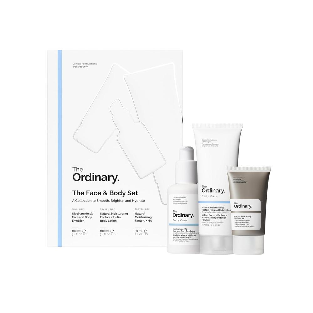 THE ORDINARY SET ROSTRO Y CUERPO NIACINAMIDA 5% ACIDO HIALURONICO 3PZS - 1