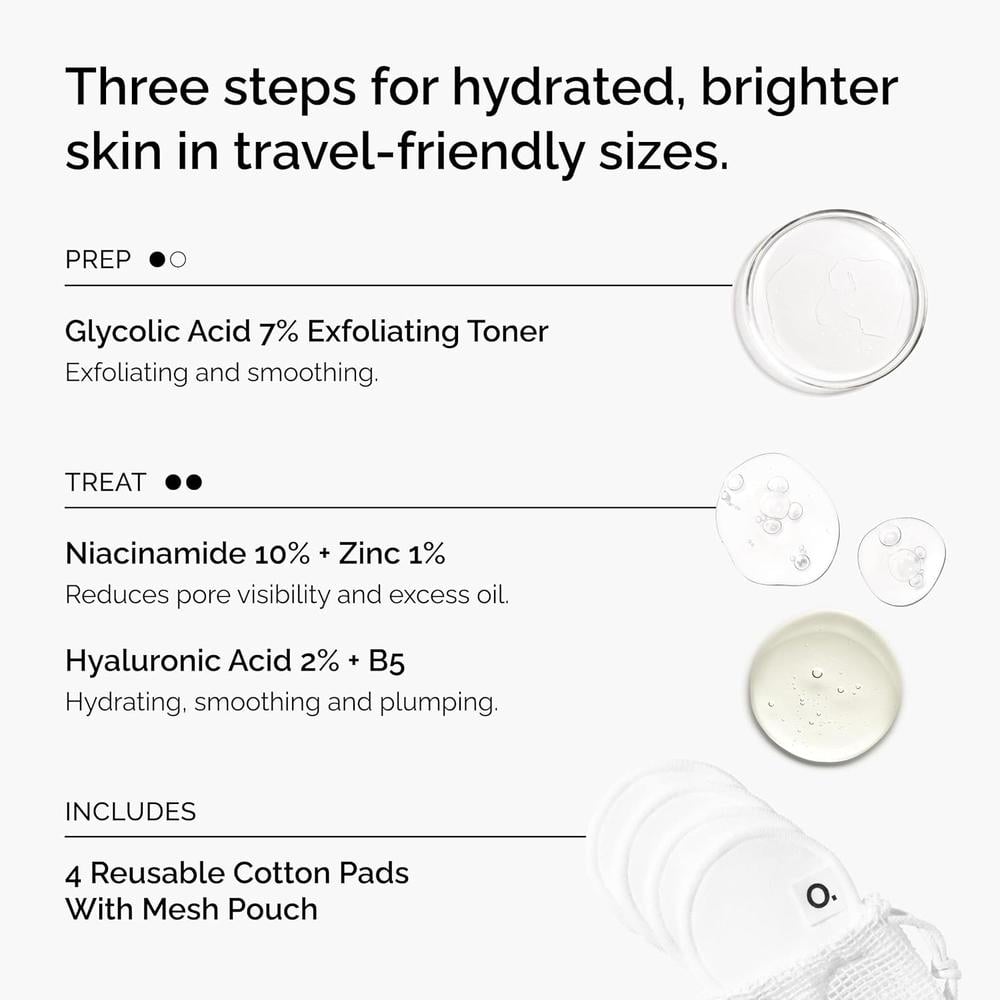 THE ORDINARY SET MINI ICONOS ACIDO GLICOLICO 7% NIACINAMIDA 10% ACIDO HIALURONICO 2% + B5 | 3 PZS - 2