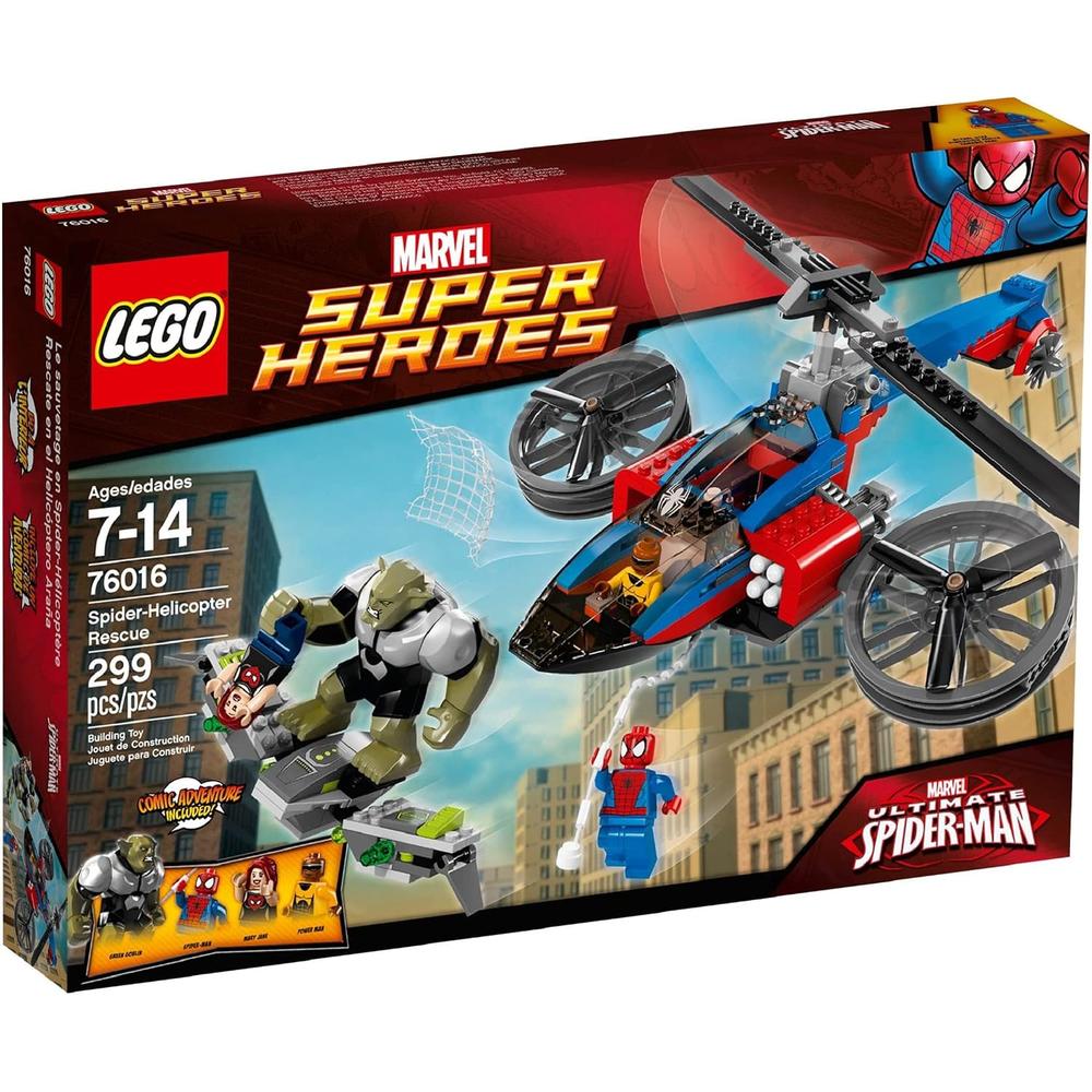 LEGO SUPERHÉROES RESCATE EN HELICÓPTERO ARAÑA 76016 - 1
