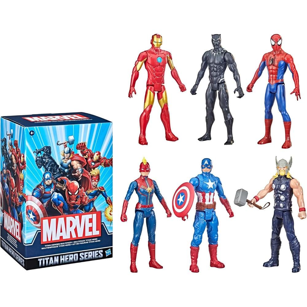FIGURAS DE ACCIÓN MARVEL TITAN HERO 30 CM | PACK 6 - 1
