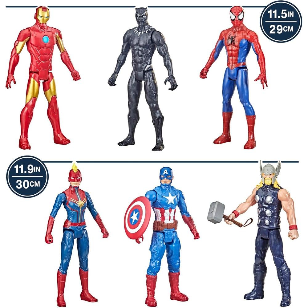 FIGURAS DE ACCIÓN MARVEL TITAN HERO 30 CM | PACK 6 - 2