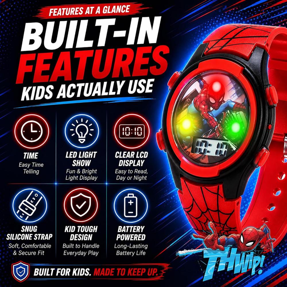 RELOJ DIGITAL MARVEL SPIDER-MAN INFANTIL - 3