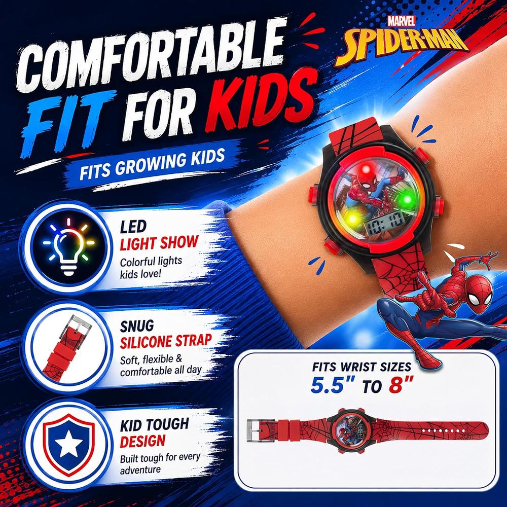RELOJ DIGITAL MARVEL SPIDER-MAN INFANTIL - 5