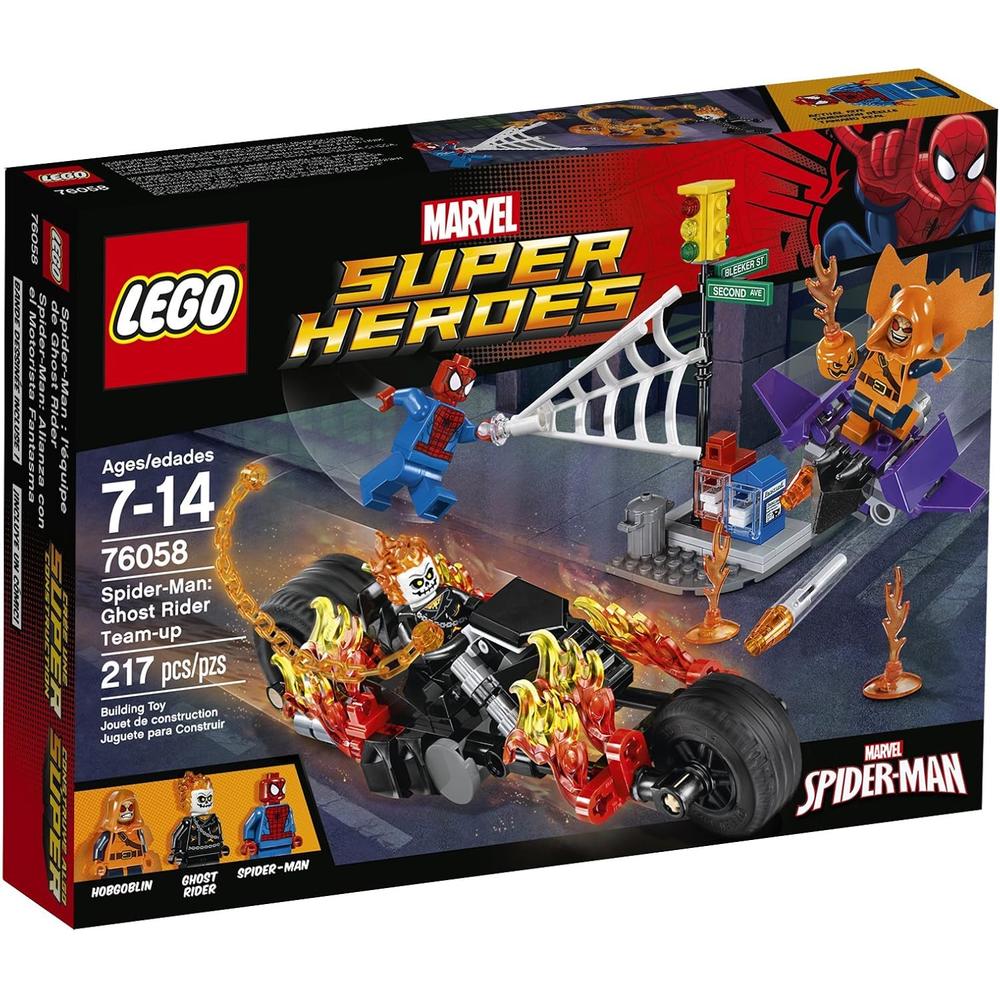 LEGO MARVEL SUPER HÉROES SPIDER-MAN EQUIPO GHOST RIDER 76058 - 1
