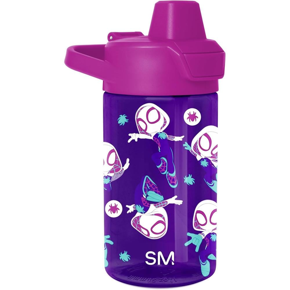 BOTELLA DE AGUA SPIDER-GWEN TRITAN CON PAJITA 12 OZ / 355 ML - 1