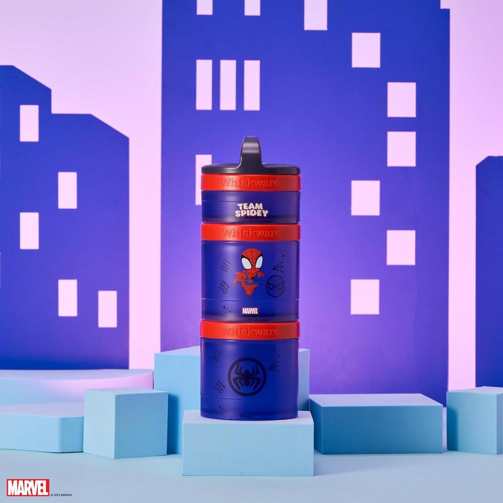 WHISKWARE MARVEL SPIDER-MAN PETER PARKER RECIPIENTES APILABLES | PACK 3 - 6