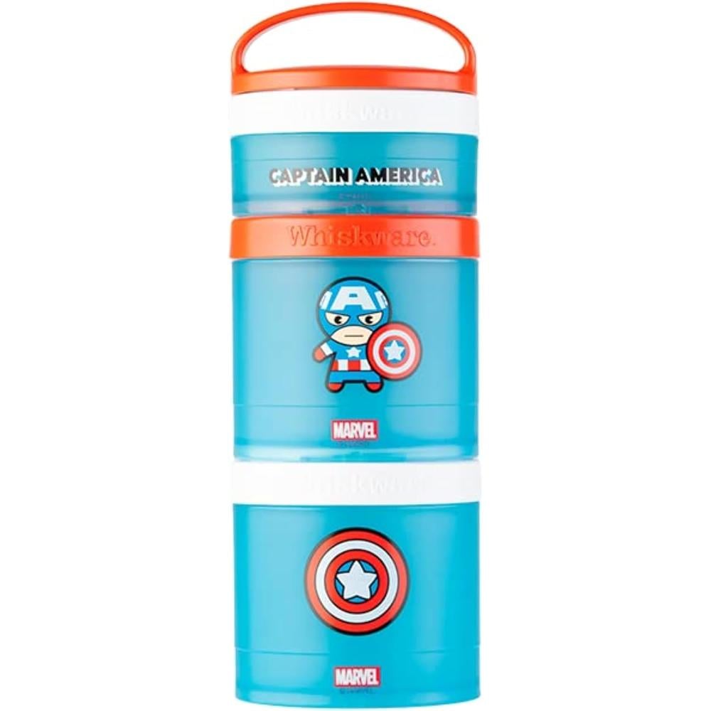 WHISKWARE MARVEL CAPITÁN AMÉRICA RECIPIENTES APILABLES | PACK 3 - 1