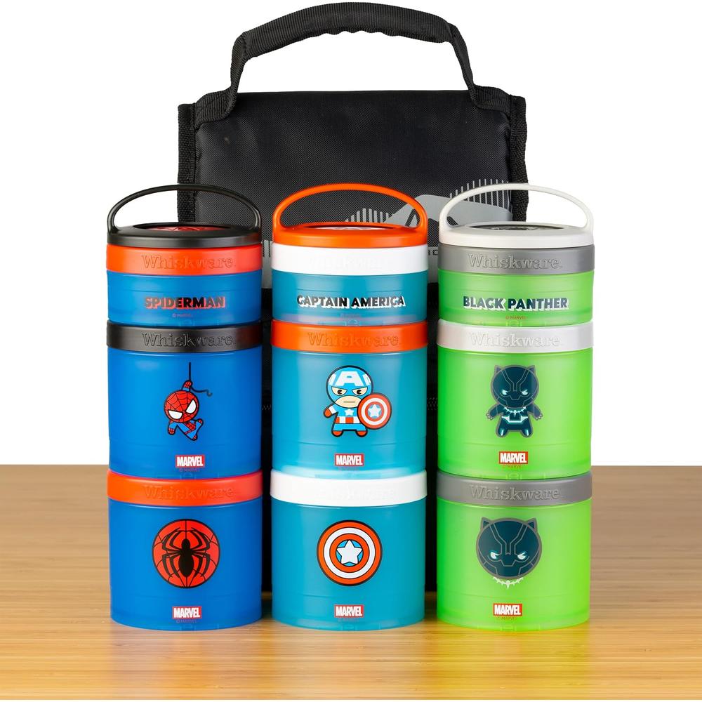 WHISKWARE MARVEL CAPITÁN AMÉRICA RECIPIENTES APILABLES | PACK 3 - 2