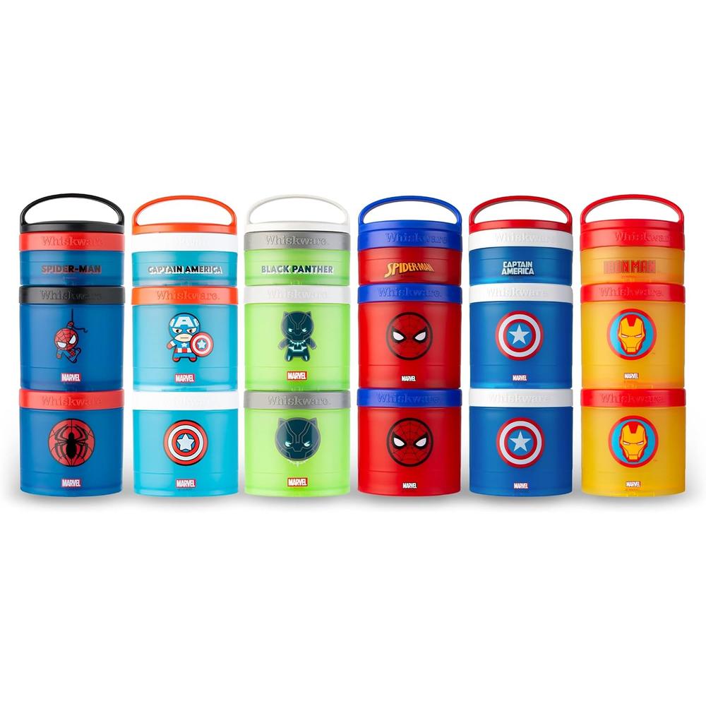WHISKWARE MARVEL CAPITÁN AMÉRICA RECIPIENTES APILABLES | PACK 3 - 6