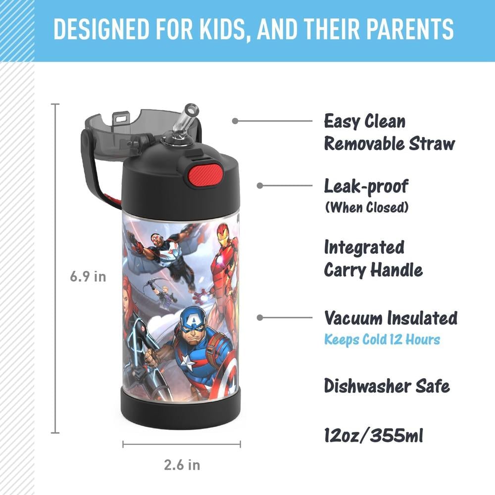BOTELLA THERMOS FUNTAINER AVENGERS 12 OZ / 355 ML - 2