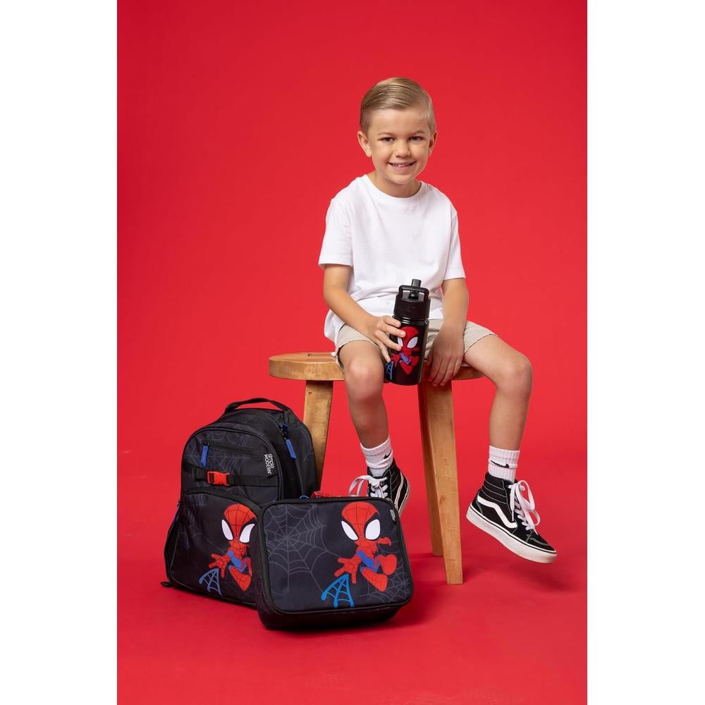 DISNEY SPIDER-MAN MOCHILA LONCHERA Y BOTELLA DE AGUA | PACK 3 PIEZAS - 2