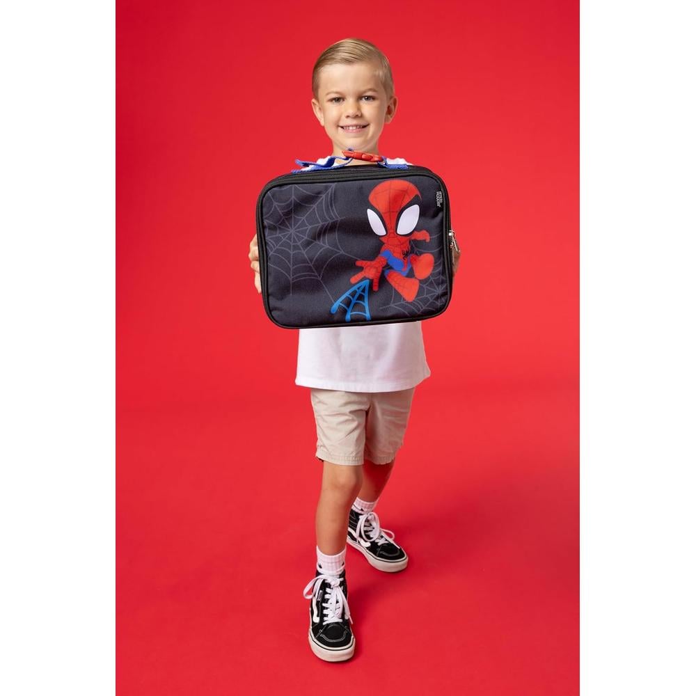 DISNEY SPIDER-MAN MOCHILA LONCHERA Y BOTELLA DE AGUA | PACK 3 PIEZAS - 4