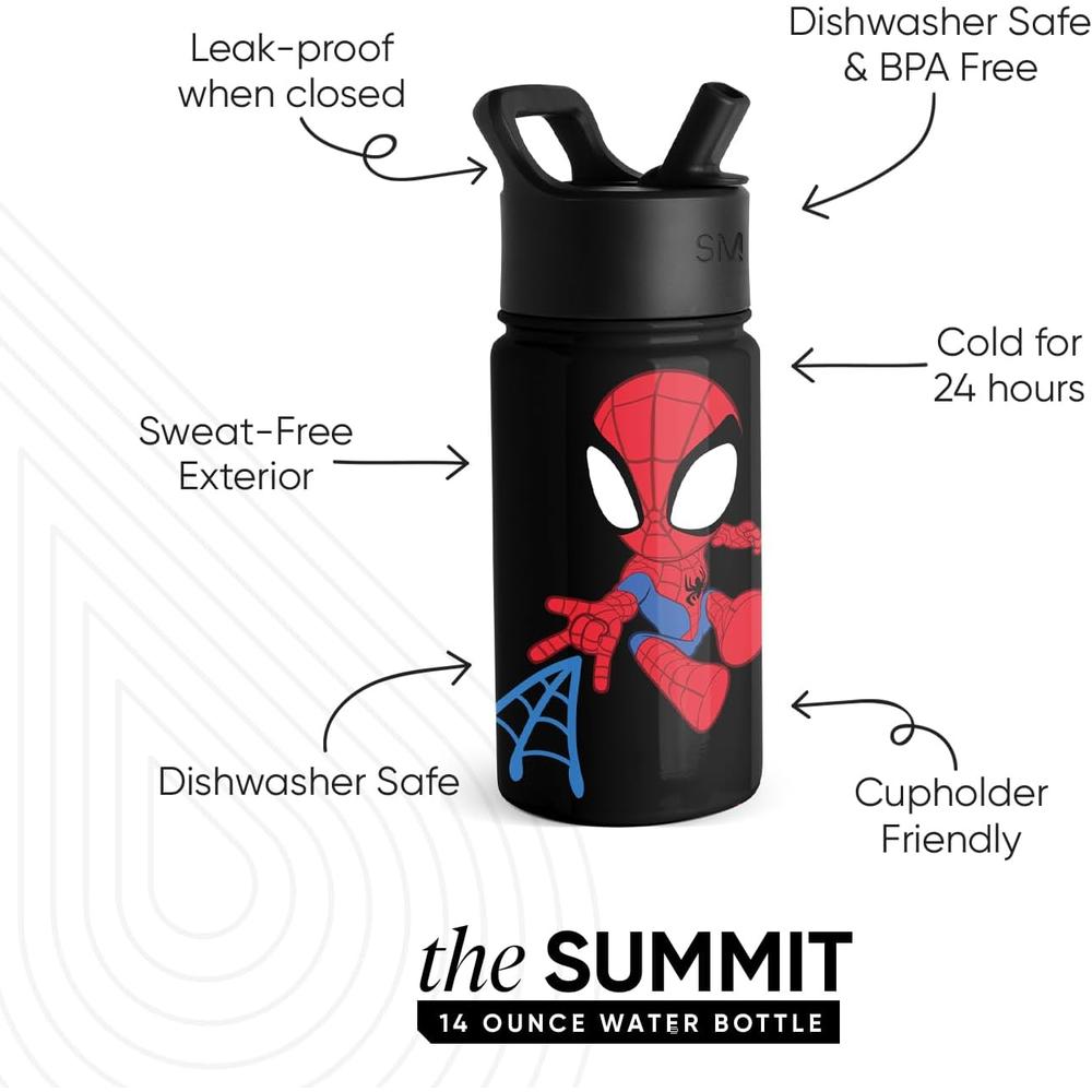 DISNEY SPIDER-MAN MOCHILA LONCHERA Y BOTELLA DE AGUA | PACK 3 PIEZAS - 6