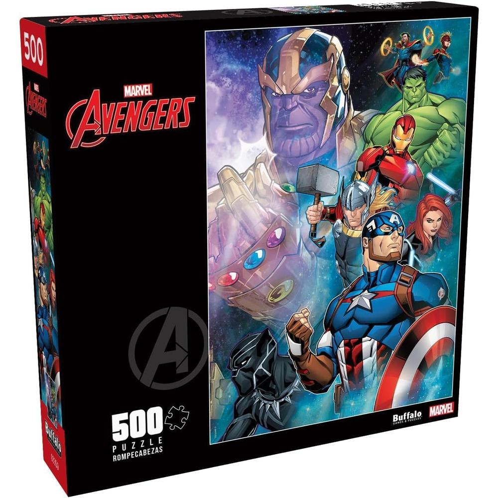 ROMPECABEZAS MARVEL THANOS VS. LOS VENGADORES BUFFALO GAMES 500 PIEZAS - 1
