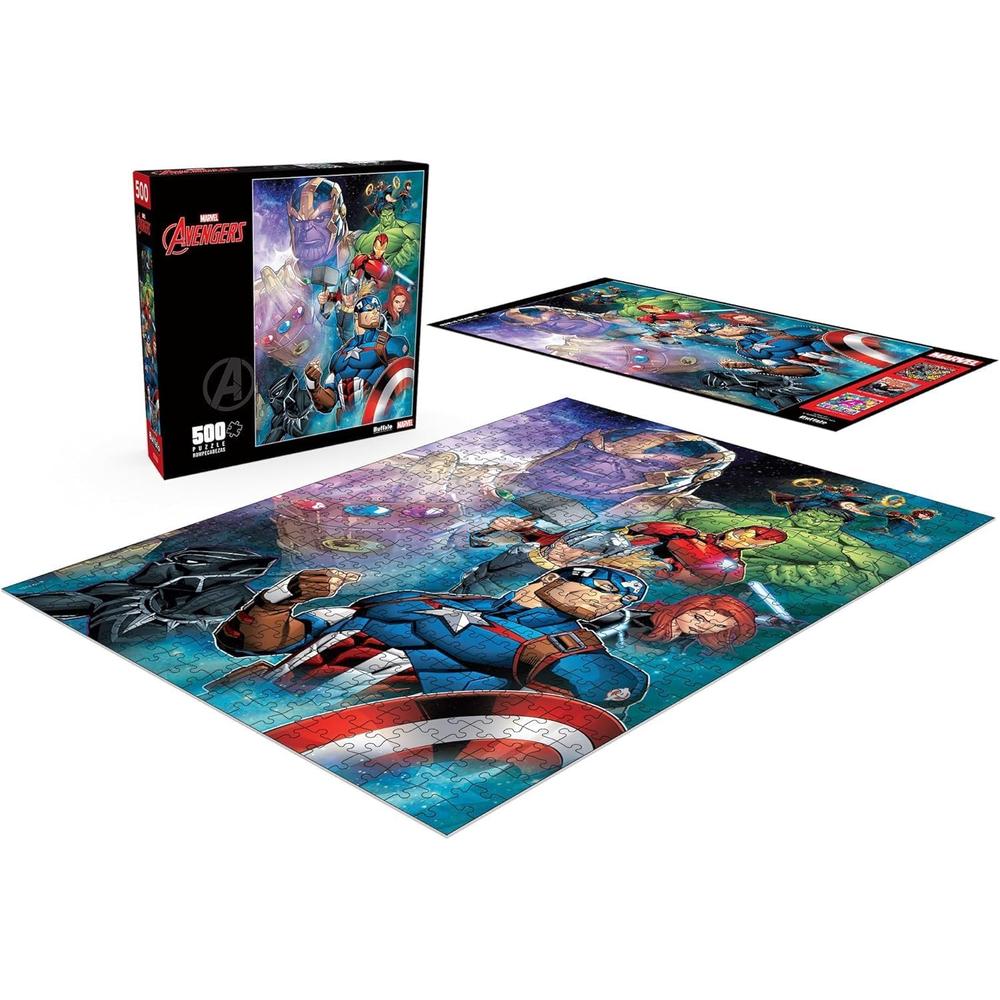 ROMPECABEZAS MARVEL THANOS VS. LOS VENGADORES BUFFALO GAMES 500 PIEZAS - 4