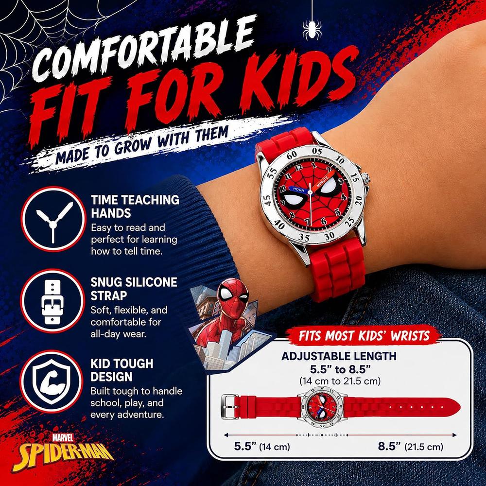 RELOJ DE MESA SPIDER-MAN PARA NIÑOS - 5