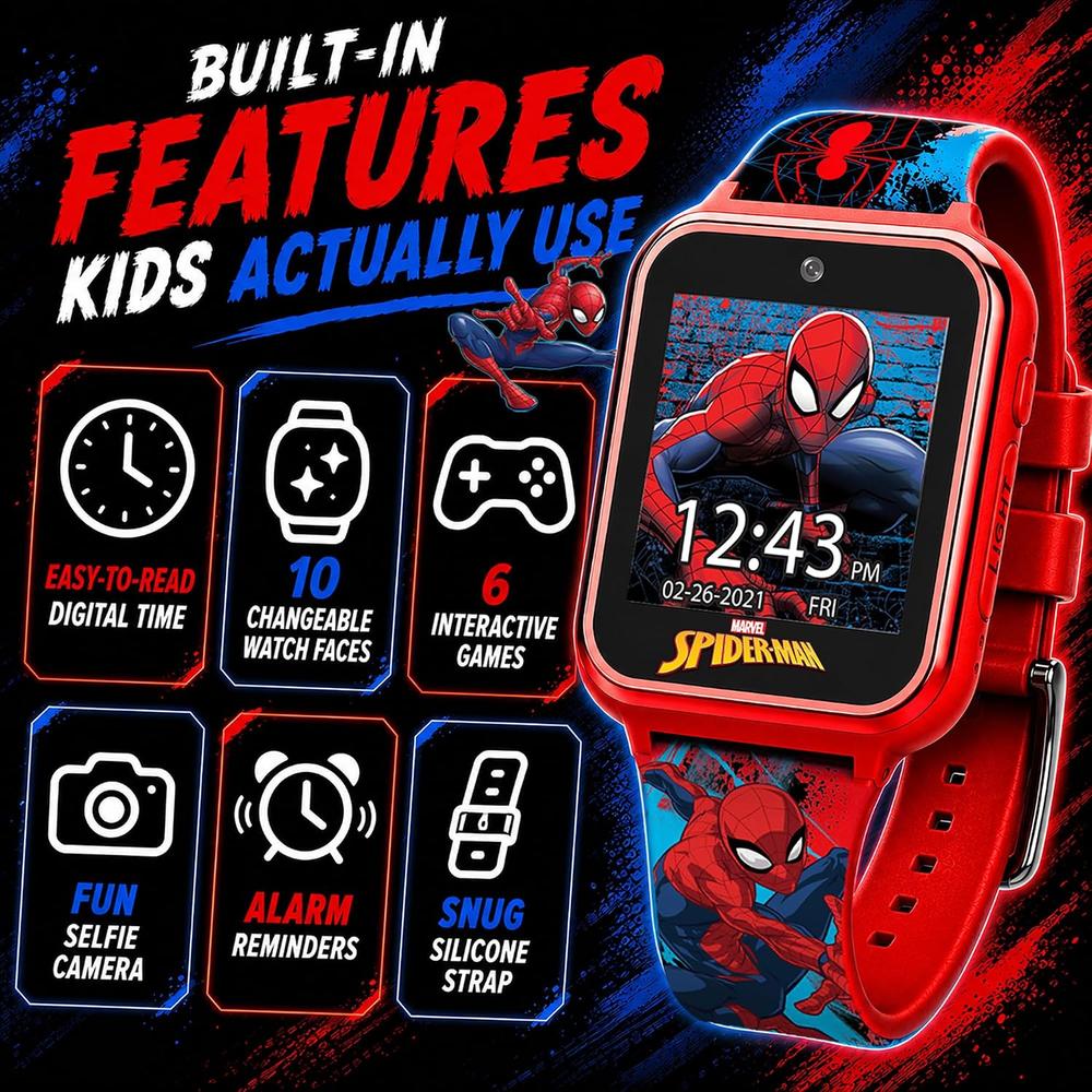 RELOJ INTELIGENTE INFANTIL MARVEL SPIDER-MAN SPD4588AZ - 4