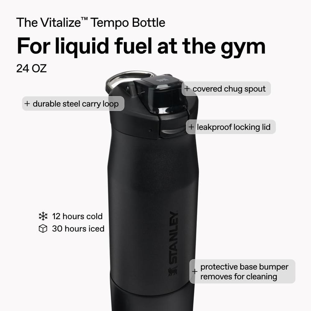 STANLEY VITALIZE TEMPO BOTELLA DE AGUA 24 OZ / 710 ML | NEGRA 2.0 - 6