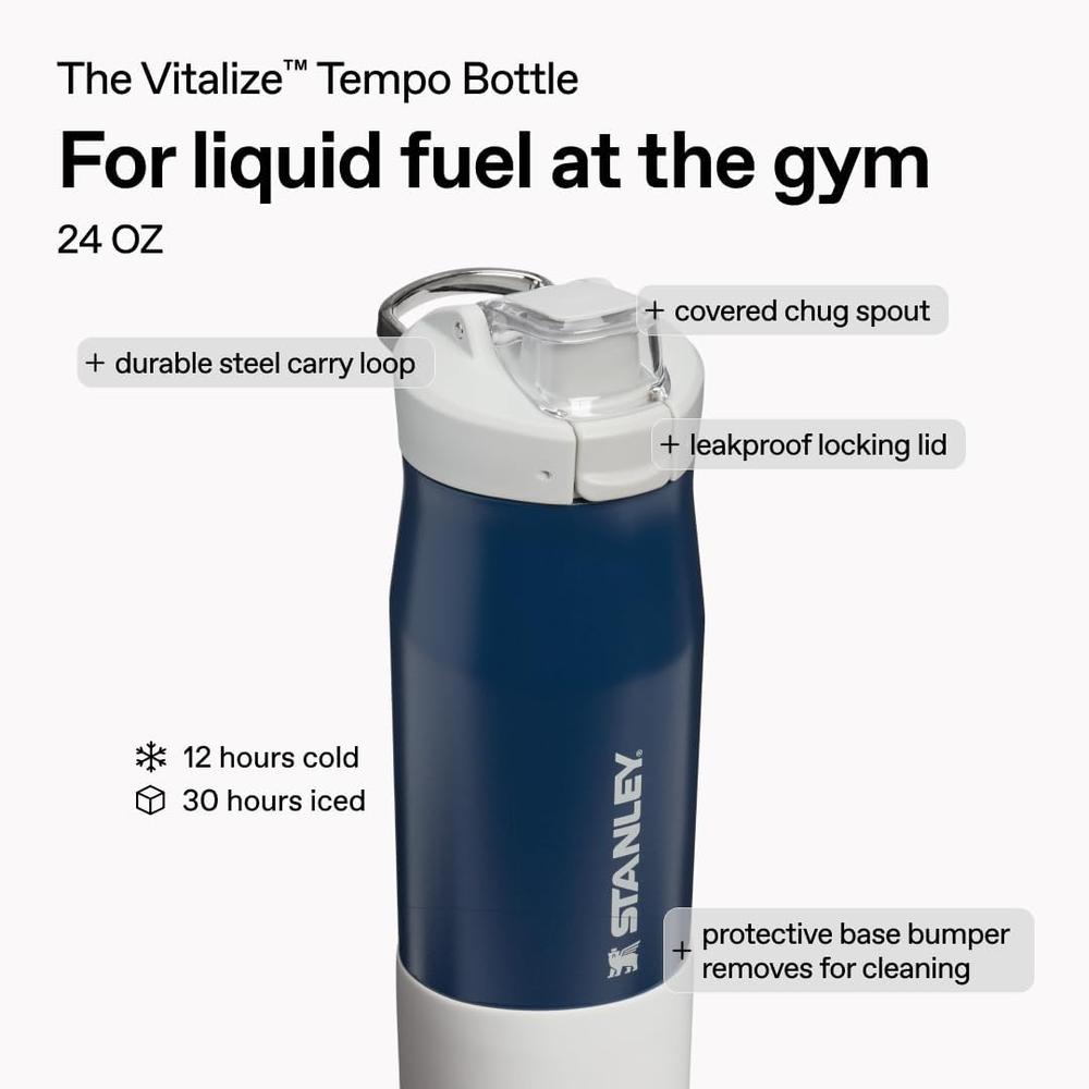 STANLEY VITALIZE TEMPO BOTELLA DE AGUA 24 OZ / 710 ML | AZUL MARINO OSCURO - 6