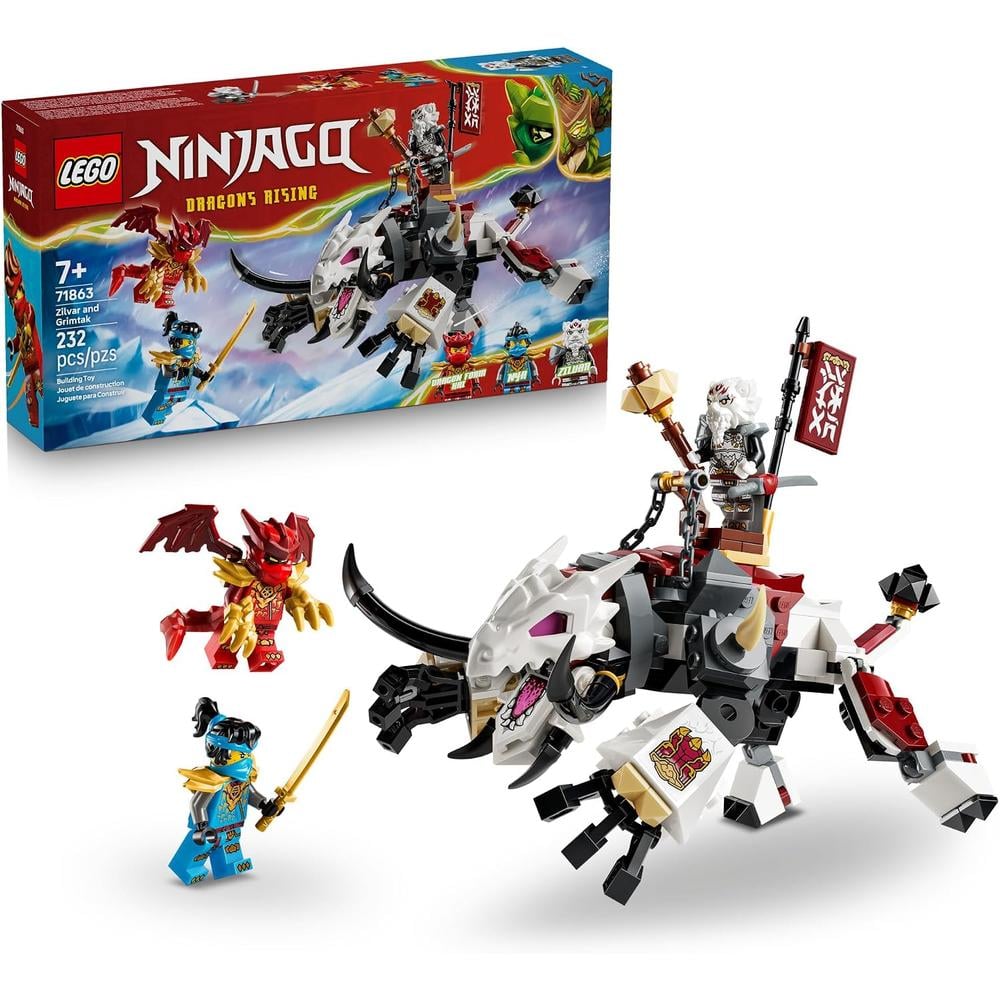 LEGO ZILVAR Y GRIMTAK LA BESTIA DRAGÓN NINJAGO 71863 - 1