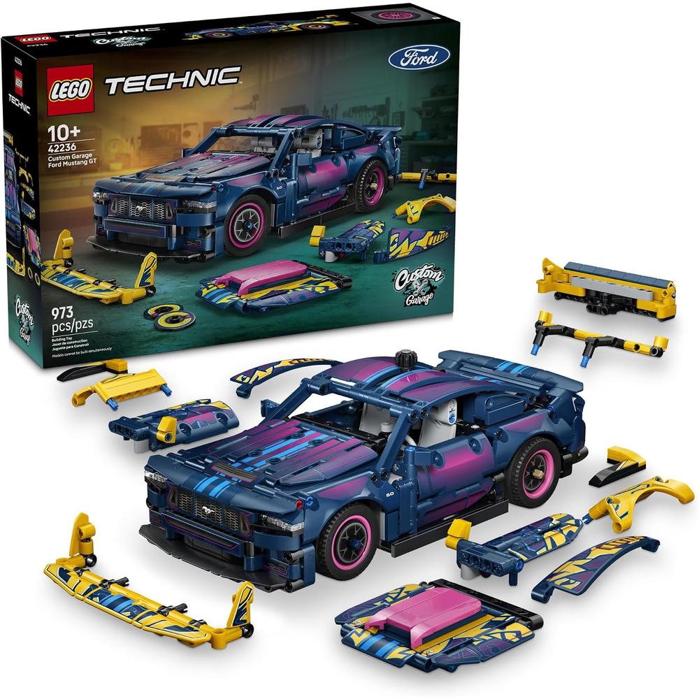 LEGO GARAJE PERSONALIZADO CON FORD MUSTANG GT TECHNIC 42236 - 1