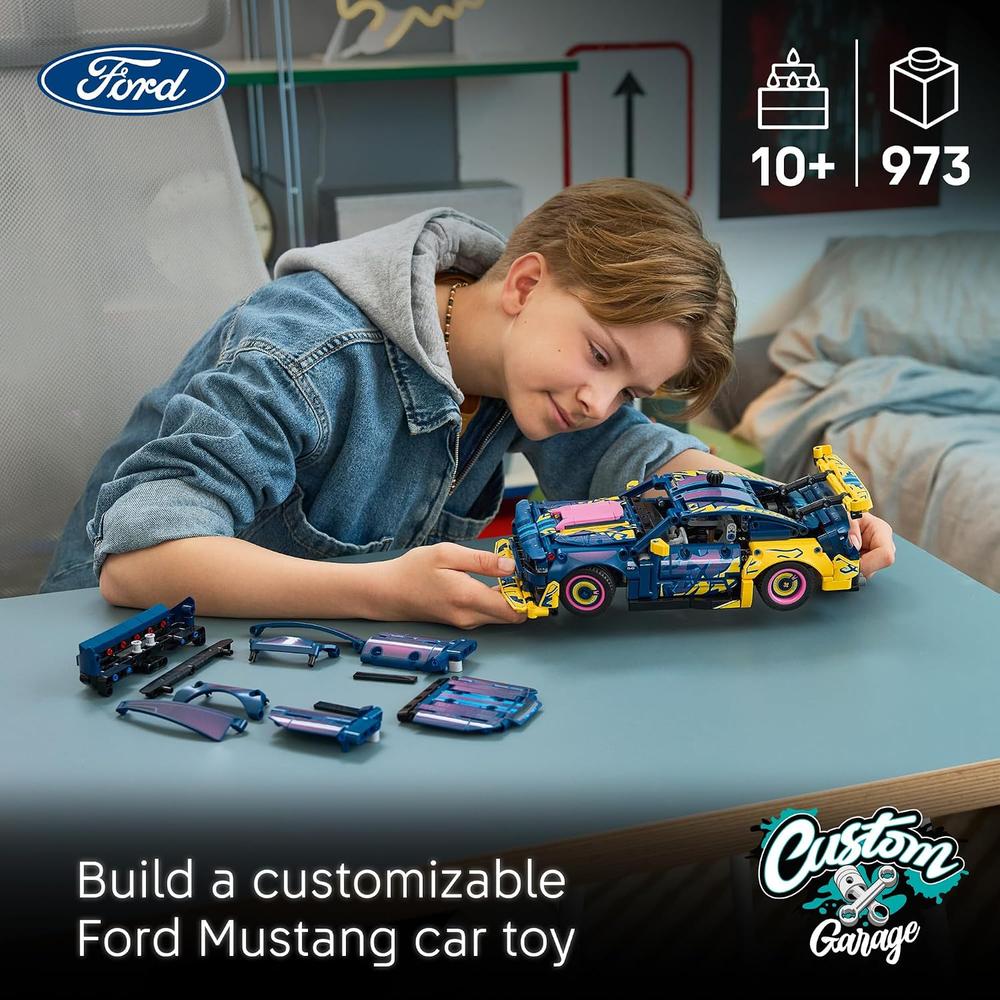 LEGO GARAJE PERSONALIZADO CON FORD MUSTANG GT TECHNIC 42236 - 2