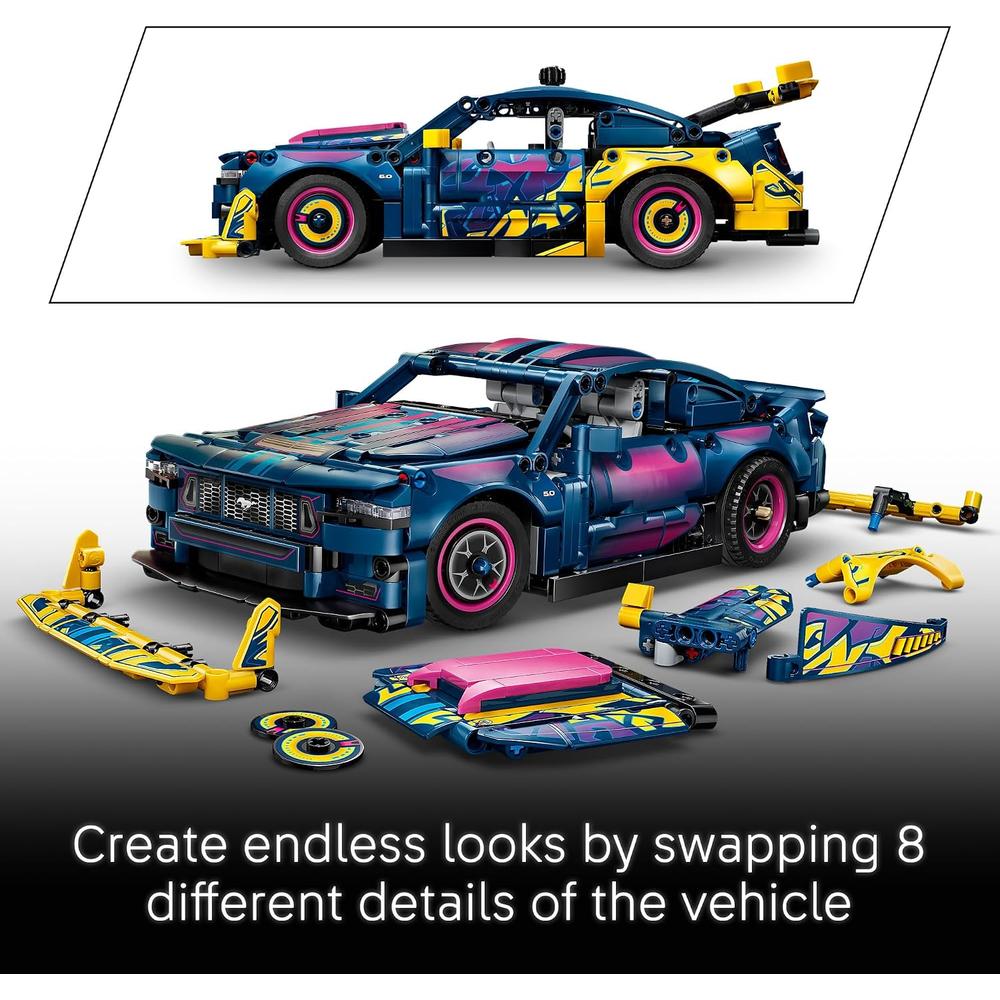 LEGO GARAJE PERSONALIZADO CON FORD MUSTANG GT TECHNIC 42236 - 3