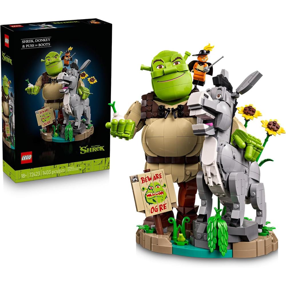 LEGO SHREK, BURRO Y GATO CON BOTAS SHREK 72423 - 1