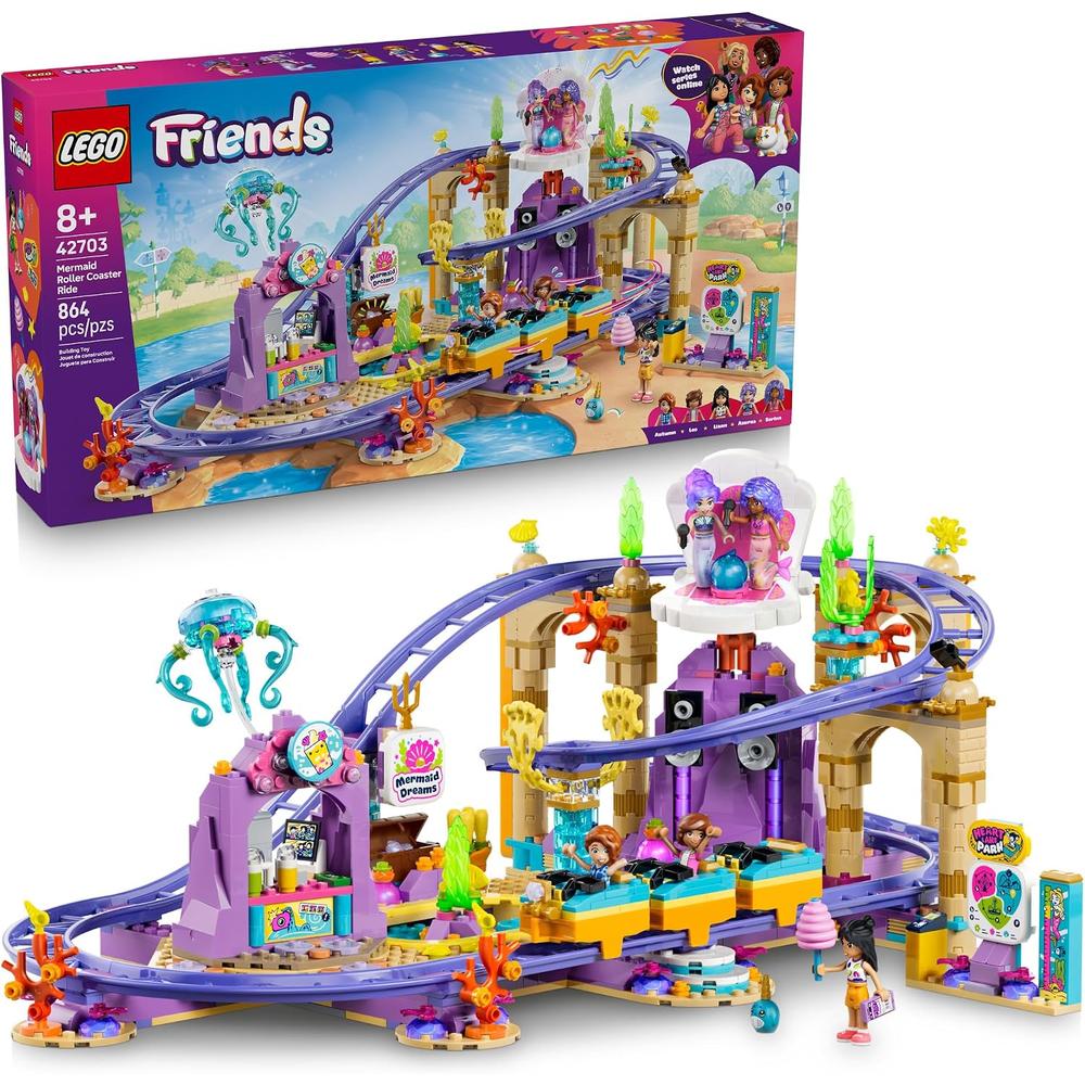 LEGO FRIENDS ATRACCIÓN DE MONTAÑA RUSA DE SIRENA 42703 - 1