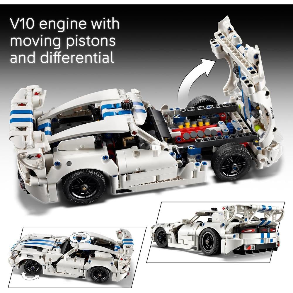LEGO DODGE VIPER GTS-R SPORTS CAR TECHNIC 42234 - 3