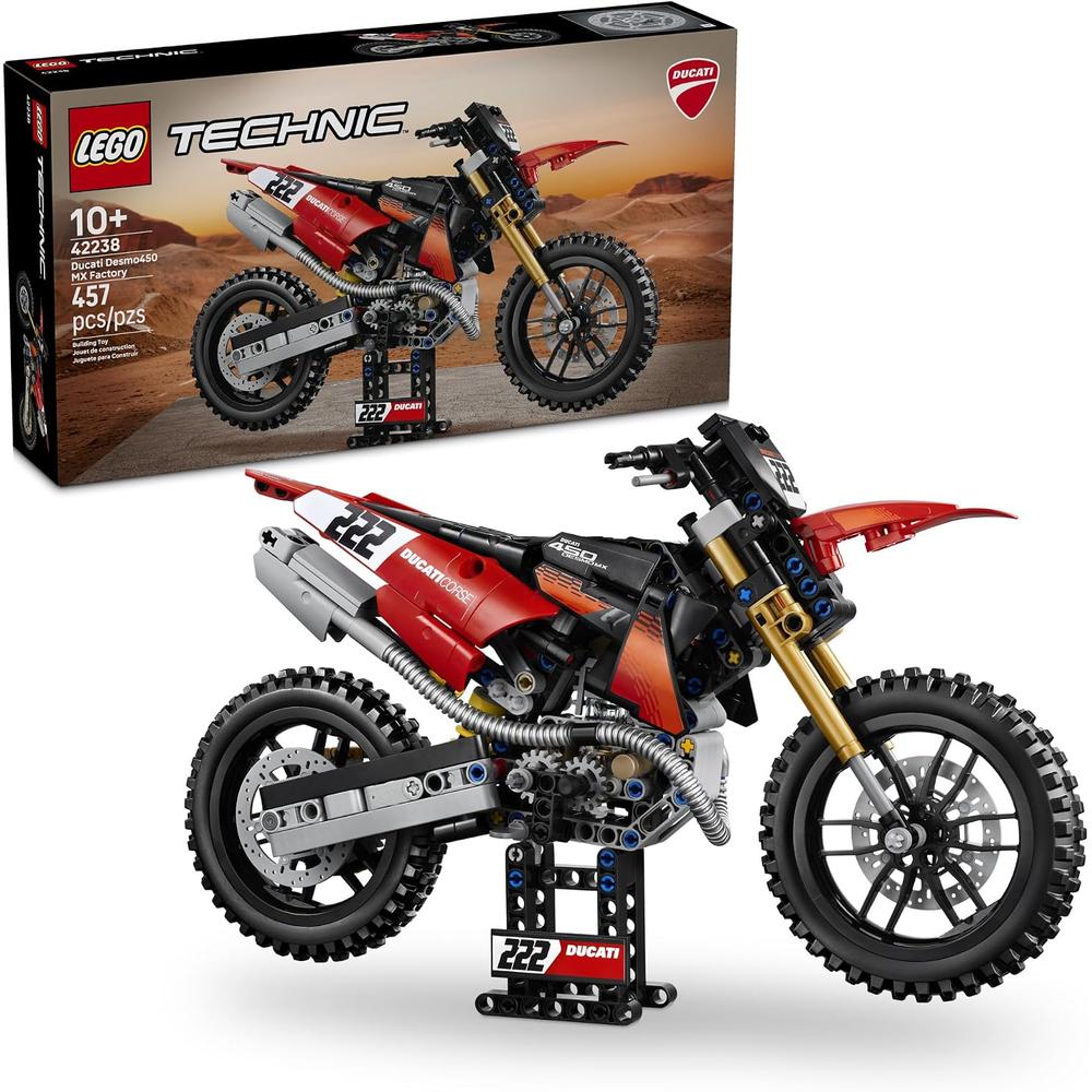 LEGO MOTOCICLETA DUCATI DESMO450 MX FACTORY TECHNIC 42238 - 1